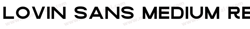 Lovin Sans Medium Regular字体转换
